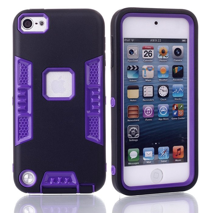 iTouch 5,iPod Touch 6 Case,XRPow 3in1 Heavy Duty Protection Hybrid High Impact Armor Case... N21
