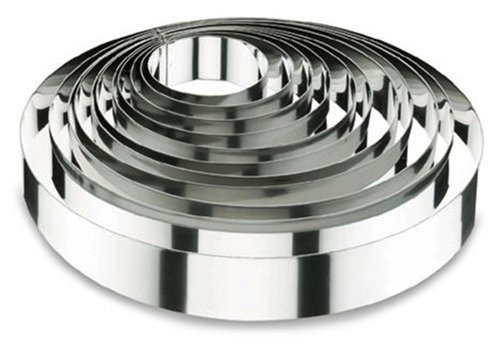 LACOR 68308 ROUND CAKE RING 8x3,5 CM. STNLS