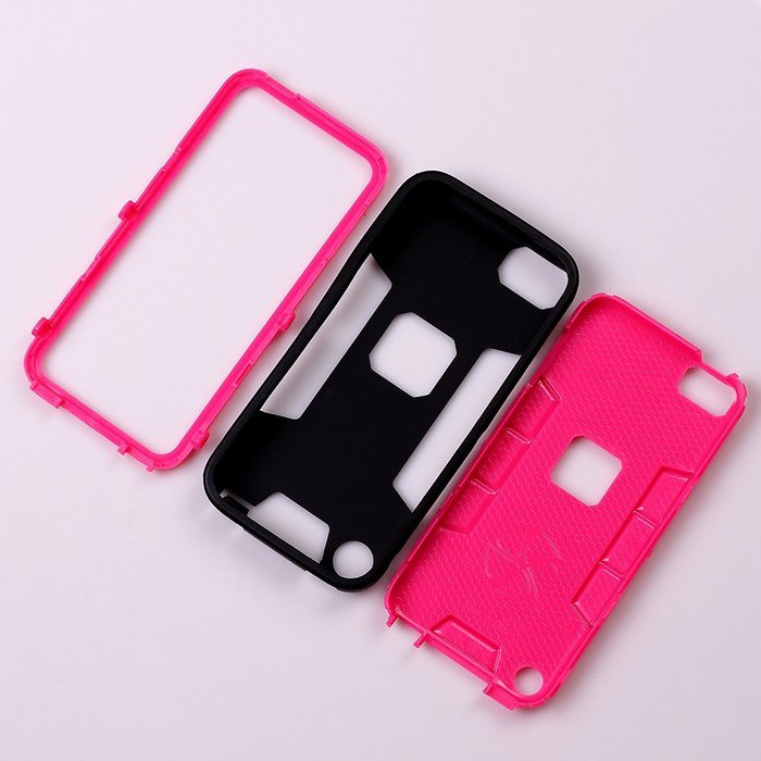 iTouch 5,iPod Touch 6 Case,XRPow 3in1 Heavy Duty Protection Hybrid High Impact Armor Case... N23
