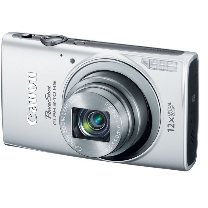 Canon PowerShot ELPH 340 HS 16MP Digital Camera (Silver) N19
