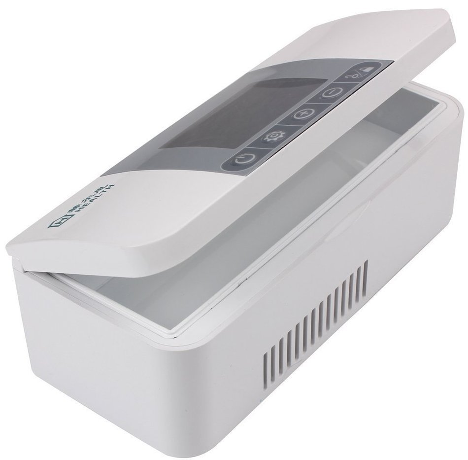 P&R Portable Insulin Cooler 2-8&deg;C Refrigerated USB Small Box Drug Reefer Car refrigerator N6