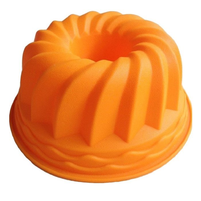 FLY Large Spiral Shape Cake Pan Bread Chocolate Bakeware Silicone Mold N4