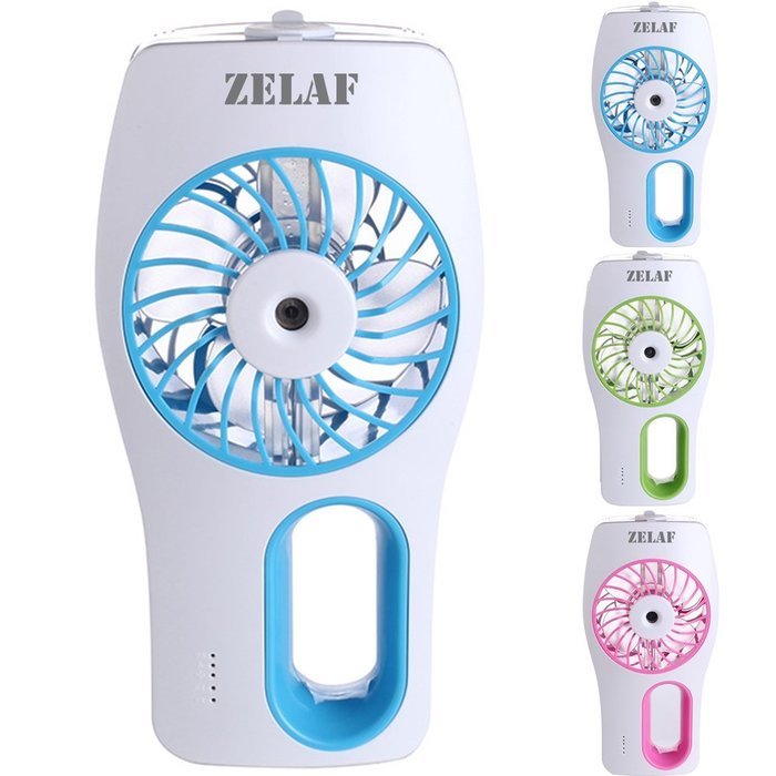ZELAF 2nd Generation iFan&trade; Mini USB Handheld Misting Fan with Personal Cooling Spray Mist Humidifier and Built-in... N5