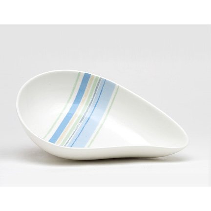 Noritake Java Blue Swirl 9-Inch Teardrop Dish