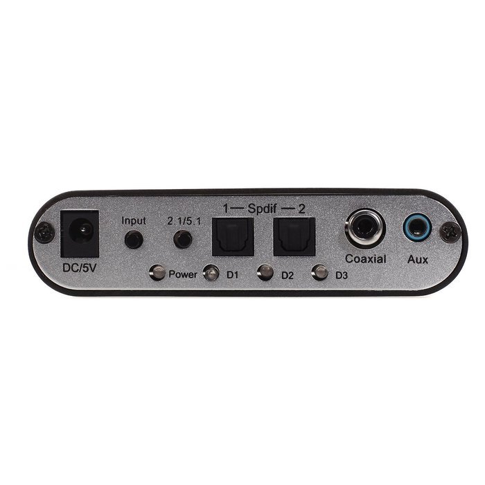 aoeyoo&reg; Premium 5.1 Audio Rush Digital Sound Decoder Converter - Optical SPDIF/ Coaxi...
