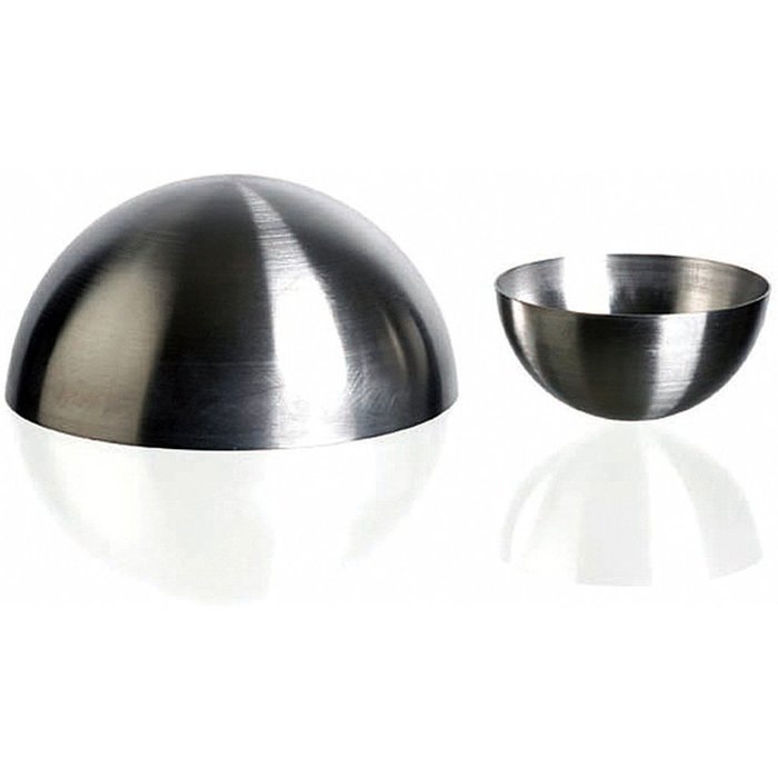 Matfer Bourgeat Stainless Steel Half Ball / Round Baking Molds, 2.75", 6PK 340402