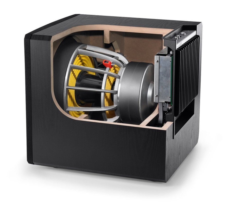JL Audio E110 10" Powered Subwoofer (Black Ash)