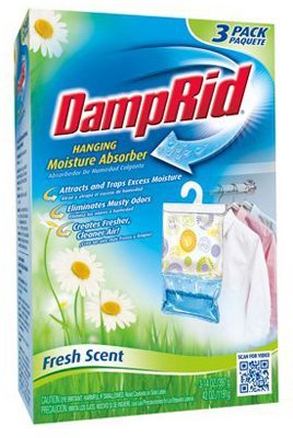 DampRid Hanging Moisture Absorber, Fresh Scent, 14 oz bags, 3 ea ( Pack of 6)