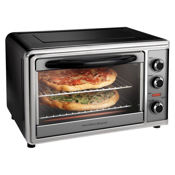 Hamilton Beach Countertop Oven with Convection and Rotisserie - Silver/Black (31104) Plus Bonus Smoothie Bundle...