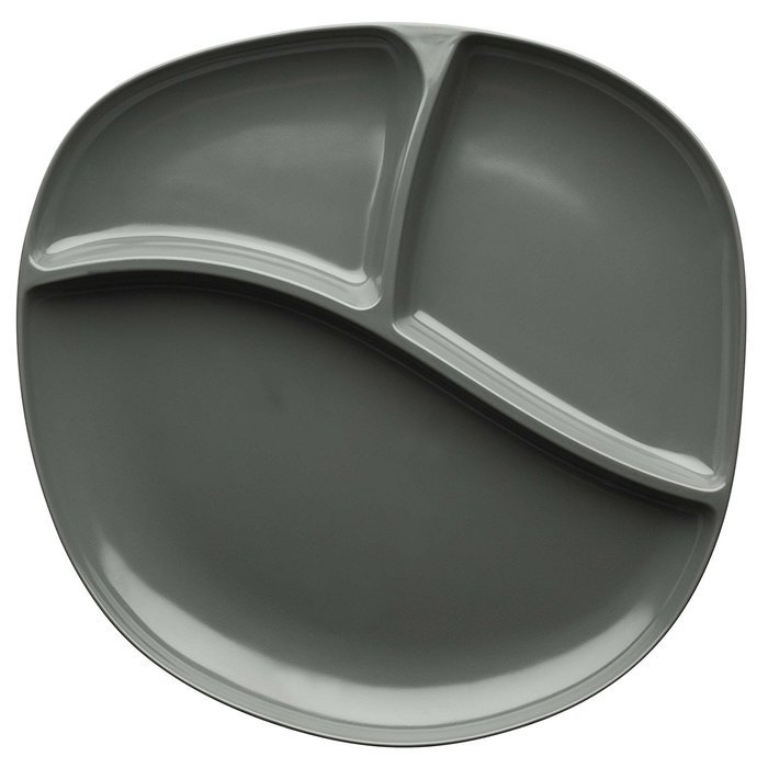 Zak! Designs Moso Divided Plate, 100% Natural Materials and BPA-free, 10.5", Rye, Set of 6 N25