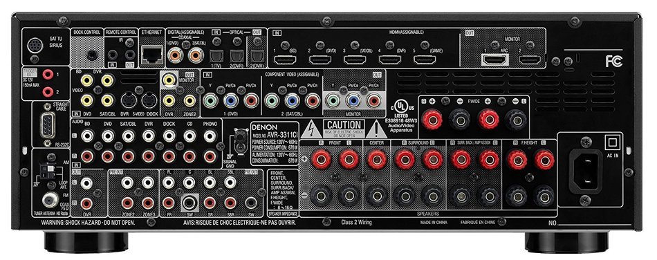 Denon AVR-3311CI 7.2-Channel Network Home Theater Receiver (Black) (Discontinued by Manufacturer)