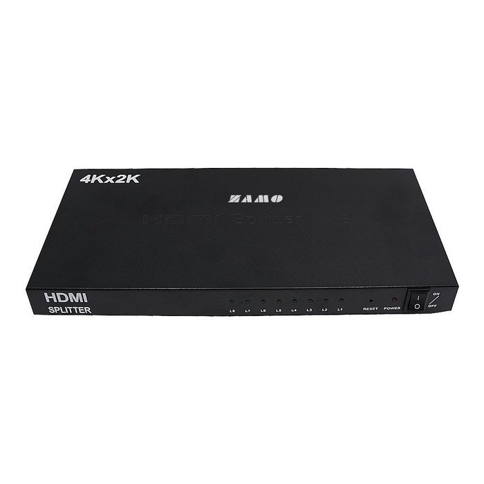 ZAMO 1x4 4 Ports Hdmi Powered Splitter for Full Hd 1080p & 3d Support (One Input to Four Outputs) N11