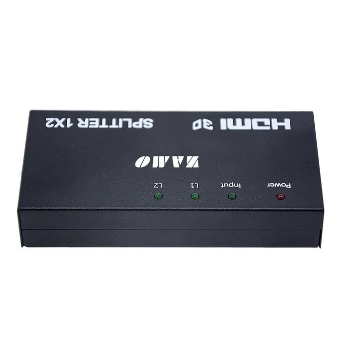 ZAMO 1x4 4 Ports Hdmi Powered Splitter for Full Hd 1080p & 3d Support (One Input to Four Outputs) N12