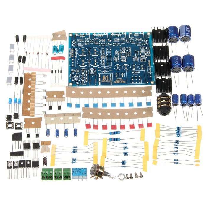 ELEGIANT Dual 12-18V Power Supply Headphone Amplifier kit Chassis Amplifier Module Based On Beyerdynamic N5