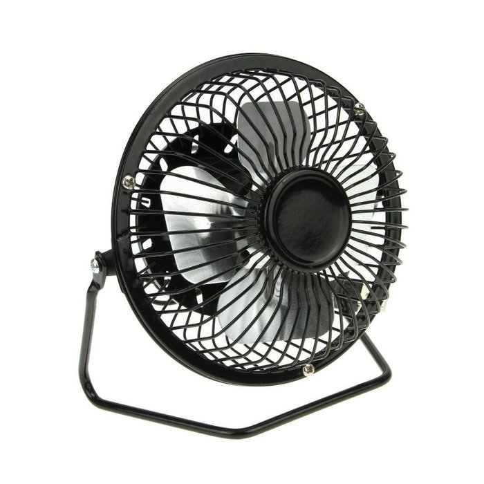 Starsource Adjustable Four Fan Blade 4 Inch USB Mini Desktop Fan With ON/OFF Switch ( Green ) N15