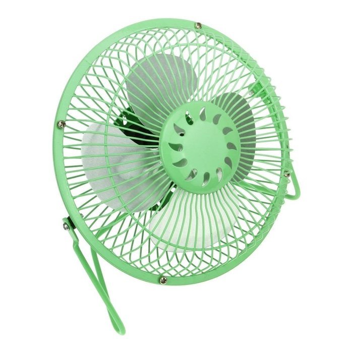 Starsource Adjustable Four Fan Blade 4 Inch USB Mini Desktop Fan With ON/OFF Switch ( Green ) N17