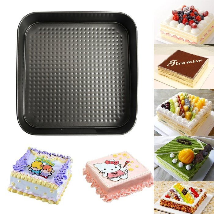 UBLISS 3 PCS Heart Square and Round Shaped Nonstick Springform Pan for Cake Cheesecake Tart Quiche N4