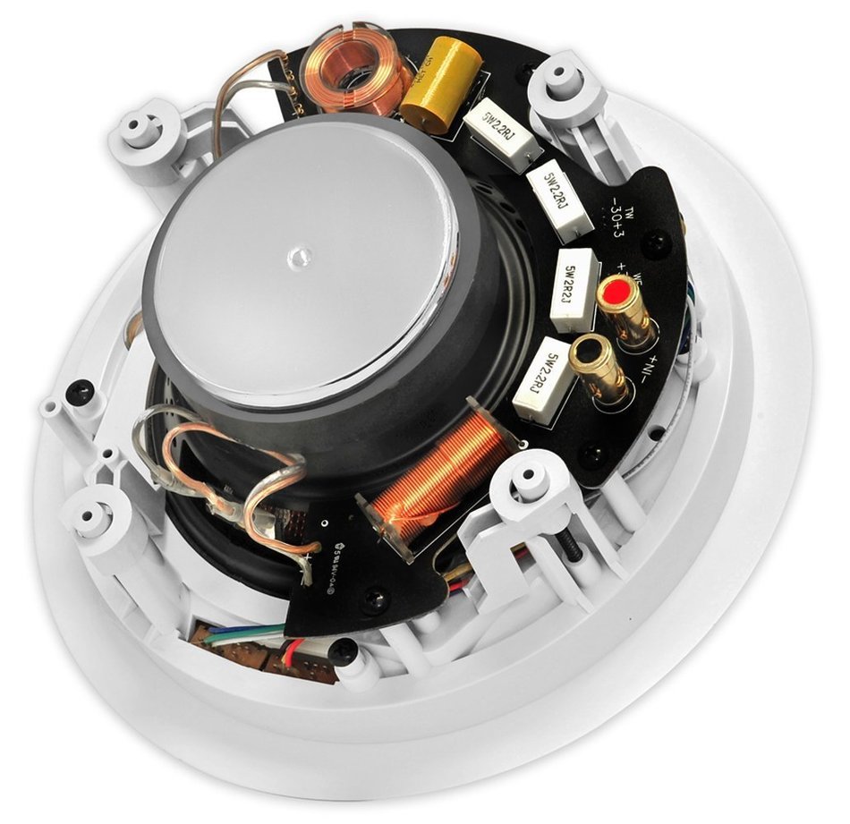 OSD Audio ICE650 6.5-inch Kevlar Woofer 150-Watt In-Ceiling Speaker with Bass and Treble Swtich, Pair N2