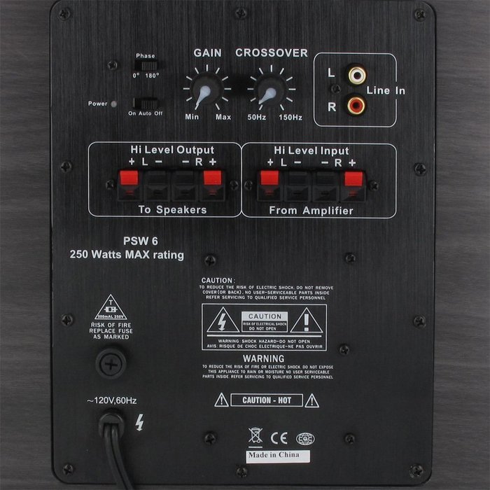 Acoustic Audio HT-87 In-Wall/Ceiling 7.1 Home Theater 8" Speakers and 6.5" Powered Sub HT-87-PS6