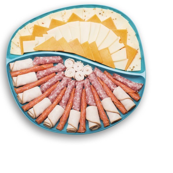 Zak! Designs Moso Divided Plate, 100% Natural Materials and BPA-free, 10.5", Rye, Set of 6 N28
