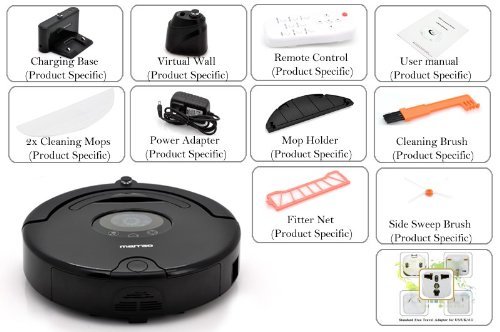 Robot Vacuum Cleaner "Hurricane" - Auto Recharging Station, Ultra Silent, UV Disinfectant N3