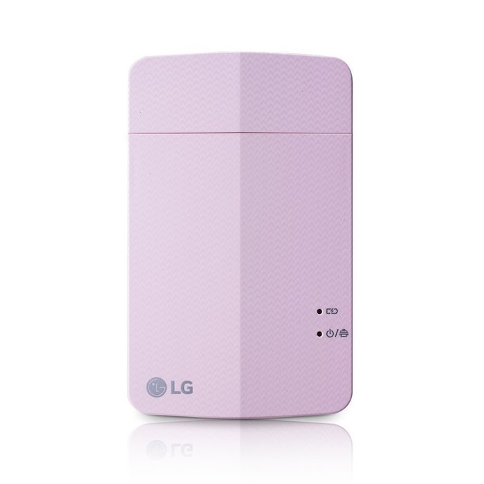 LG PoPo Pocket Photo 2 PD239 Mini Portable Mobile Photo Printer +30 Zink Paper Sheet for Android & iOS, Pink N2