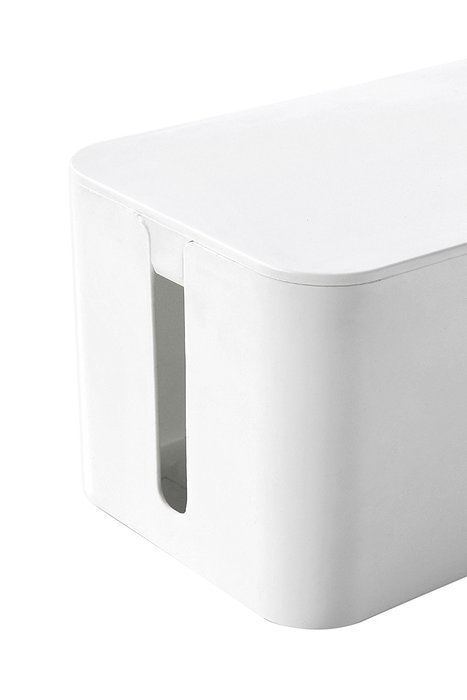 Cable Management Box Organizer Storage No Clutter - Hide Your Power Strips, Surge Protectors, Cords, Wire Ties... N7