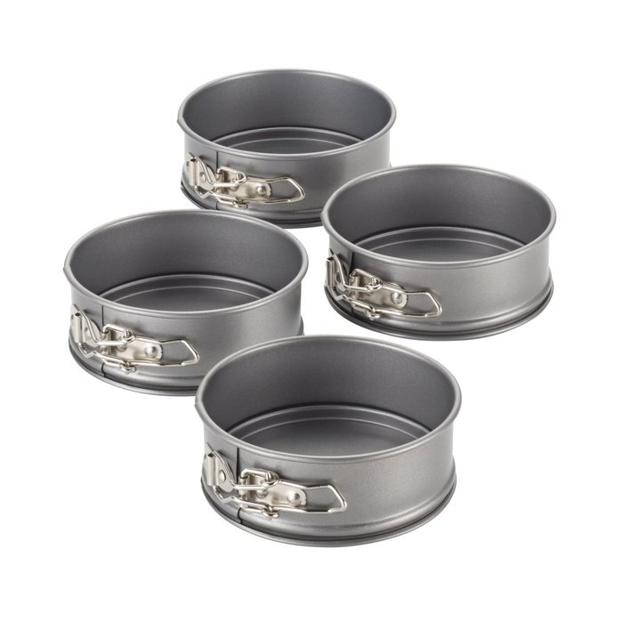 4 Pieces, Nonstick Coating Springform Pan Set in Gray N2