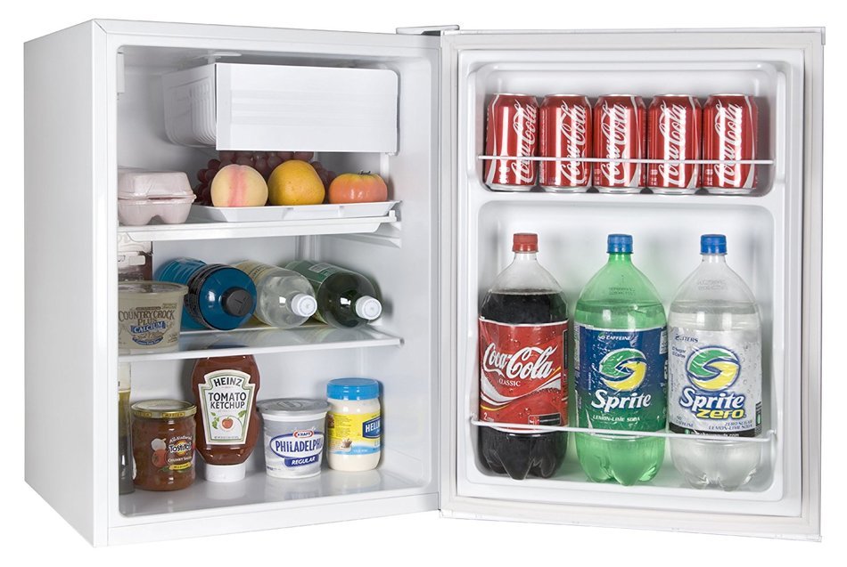 Haier HC27SF22RB 2.7 Cubic Feet Refrigerator/Freezer, Black N44