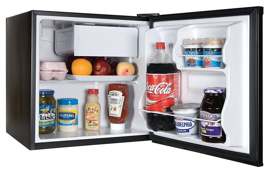 Haier HC27SF22RB 2.7 Cubic Feet Refrigerator/Freezer, Black N49