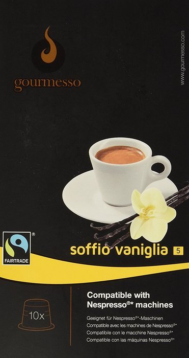 10 Nespresso&reg; Compatible Coffee Capsules $0.50/pod - Soffio Caramello (Int. 5) N5