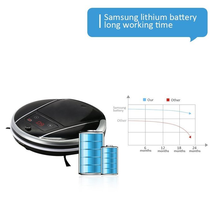 Automatic Home or Office Sweeping Cleaner for Floor Cleaning,Household Robotic Intelligent Vacuum Cleaner for... N4