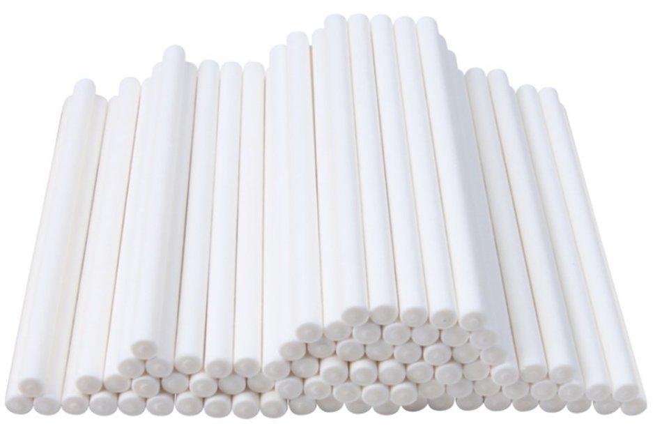 7.9" Environmental Protection Paper Candy Cups Lollipop Stick Solid Chocolate Cake Stick Cotton,50-Pack