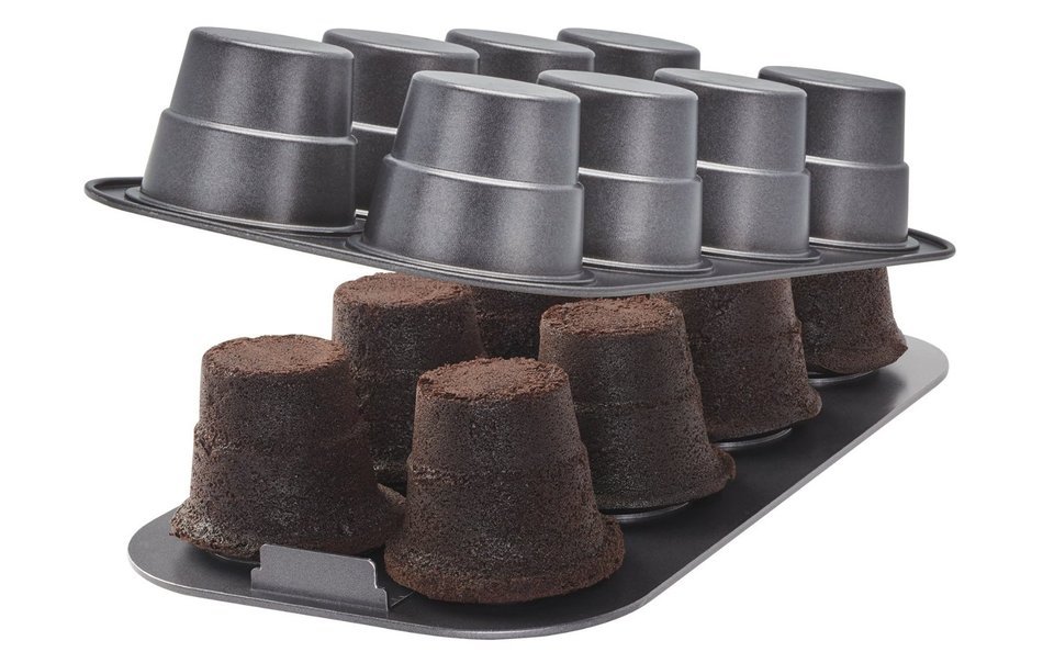 Baker's Advantage Fillables 2-Piece Non-Stick 8-Cup Cake Cone Pan N2