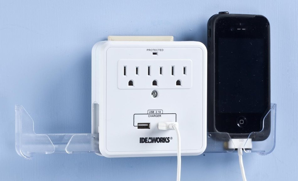 Smartphone Charging Station With Usb Outlet Multiplier - Dual Surge Protector (2-Pack) N2