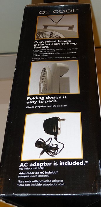 O2-Cool Charcoal 10" Indoor/Outdoor Fan N4