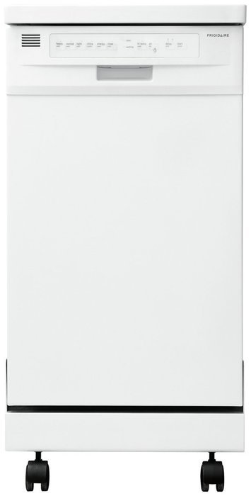 Frigidaire FFPD1821MW 1800 21" White Portable Full Console Dishwasher - Energy Star