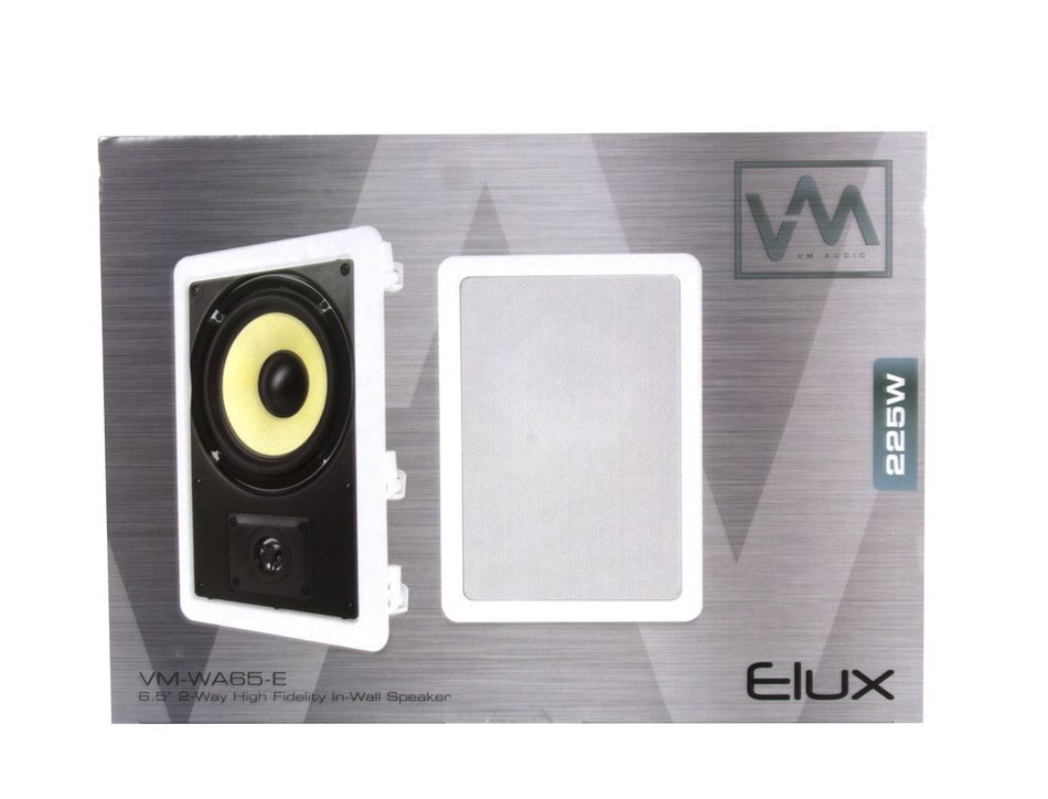 VM Audio Elux 6.5-Inch 225W 2-Way In-Wall Surround Sound Speaker | VM-WA525-E N5