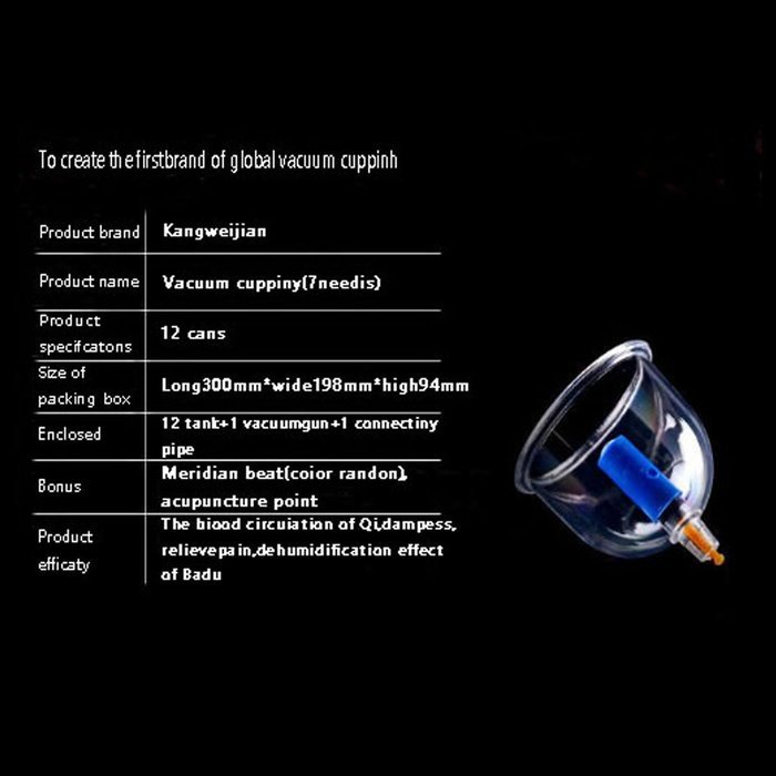12 Cups Cupping Set Bionmagnetic Chinese Cupping Therapy Set With Pump Vacuum Cupping--Eliminate Fatigue Suction...
