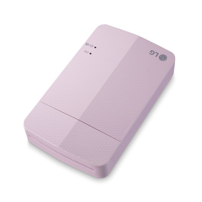 LG PoPo Pocket Photo 2 PD239 Mini Portable Mobile Photo Printer +30 Zink Paper Sheet for Android & iOS, Pink N5