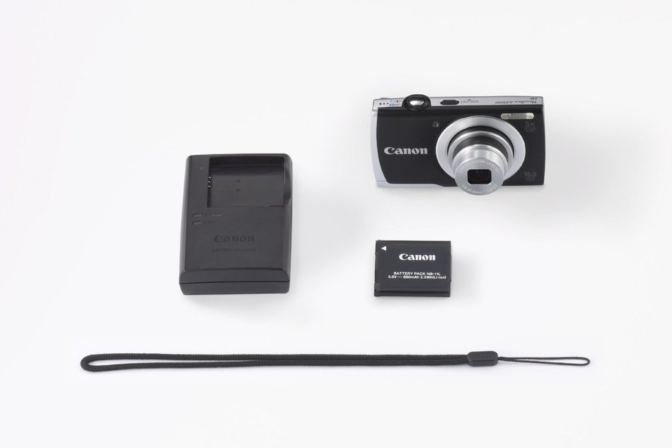 Canon PowerShot A2500 16MP Digital Camera with 5x Optical Image Stabilized Zoom with 2.7-Inch LCD (Silver) (OLD... N18