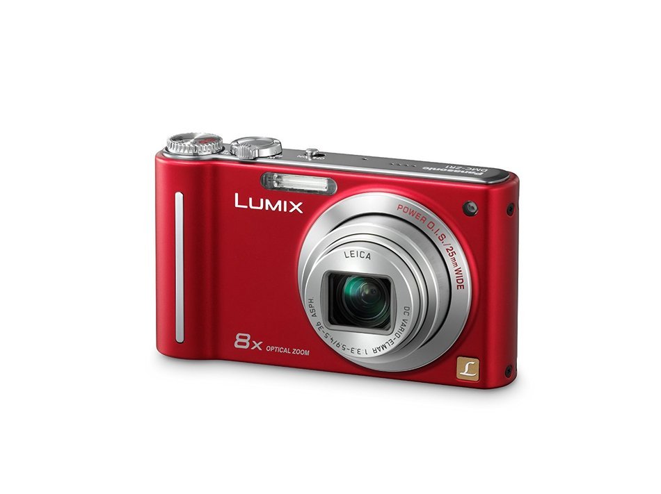 Panasonic Lumix DMC-ZR1 12.1MP Digital Camera with 8x POWER Optical Image Stabilized Zoom and 2.7 inch LCD (Red)