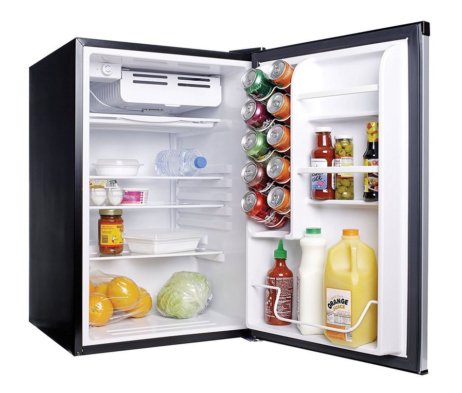 Haier HC27SF22RB 2.7 Cubic Feet Refrigerator/Freezer, Black N53