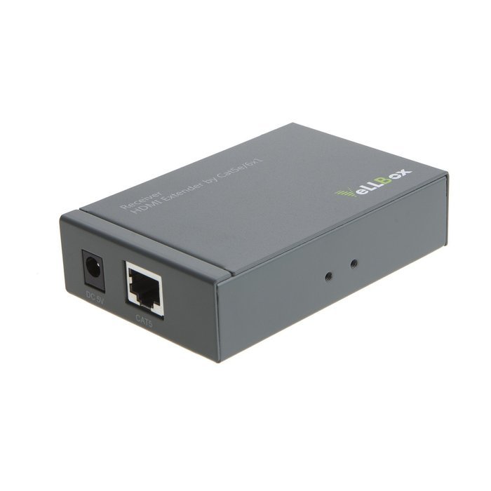VeLLBox HDMI 4-port Extender by cat-5e/6 cable 50m Support Resolution up to 1080p, Universal Power Adapter, Grey