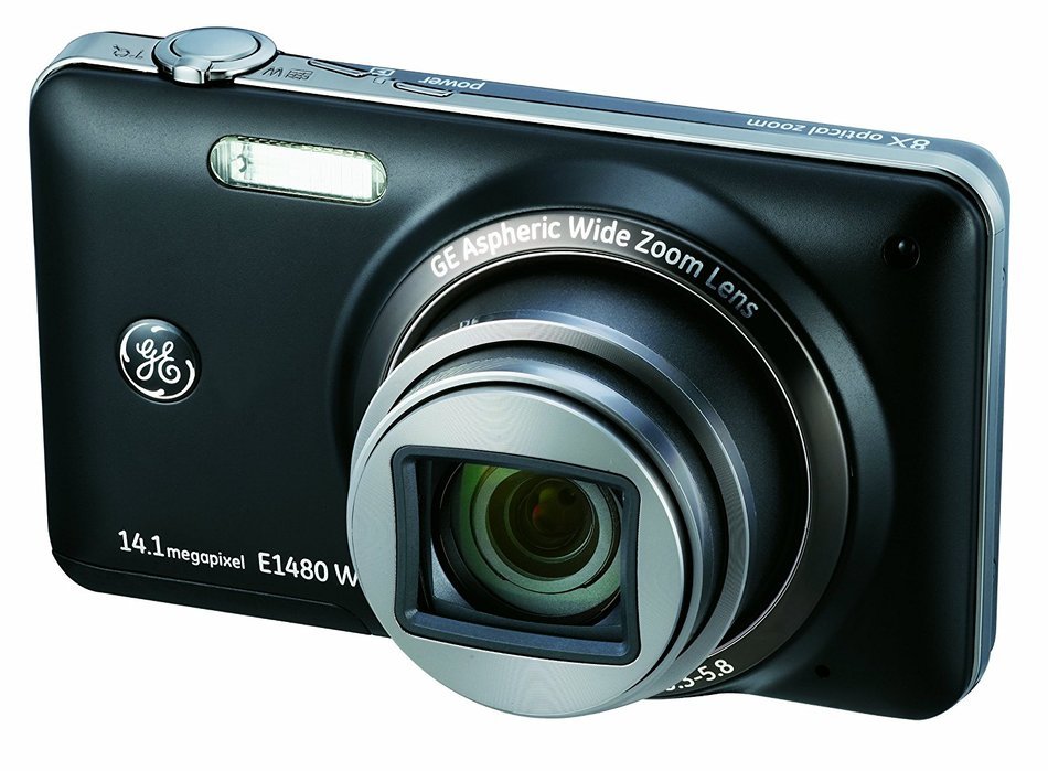 GE E1480W 14MP Digital Camera with 8X Optical Zoom and 3.0-Inch LCD with Auto Brightness (Silver) N4