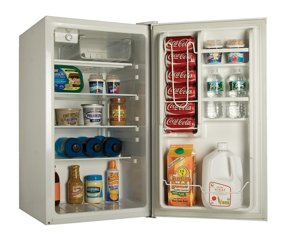 Haier HC27SF22RB 2.7 Cubic Feet Refrigerator/Freezer, Black N58