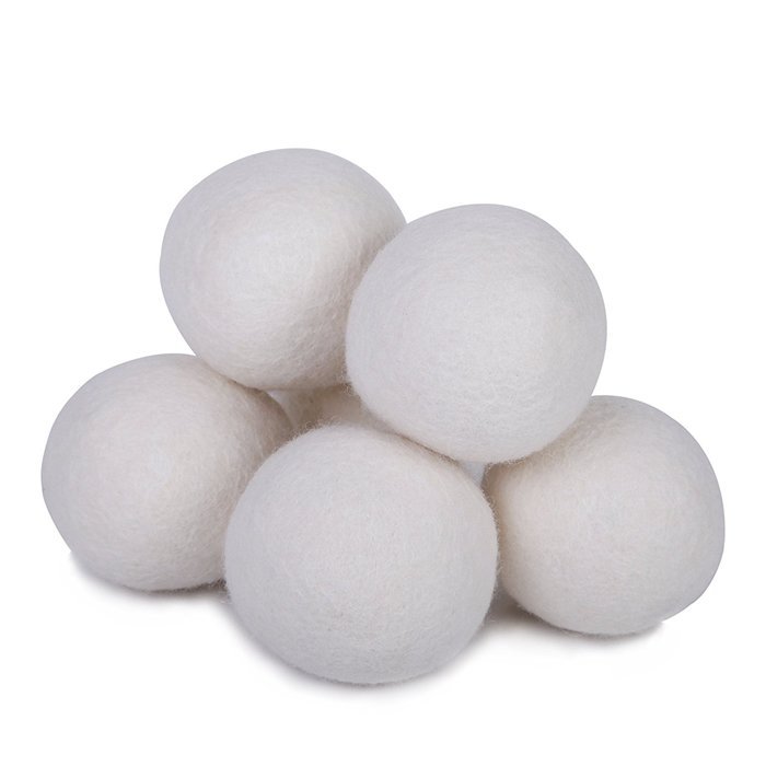 SMYLLS Wool Dryer Balls, Organic Reusable Natural Fabric Softener ,Set of 6 N2