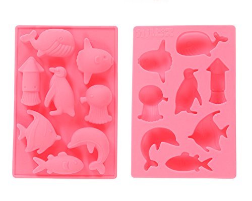 Wocuz Penguins Sea Creature Whale Fish Shape Ice Mold Bake Chocolate ...