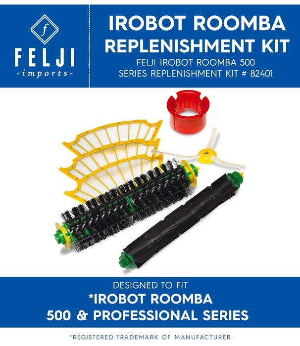 Felji iRobot Roomba 500 Series Robotic Vacuum Accessory Kit Part # 82401