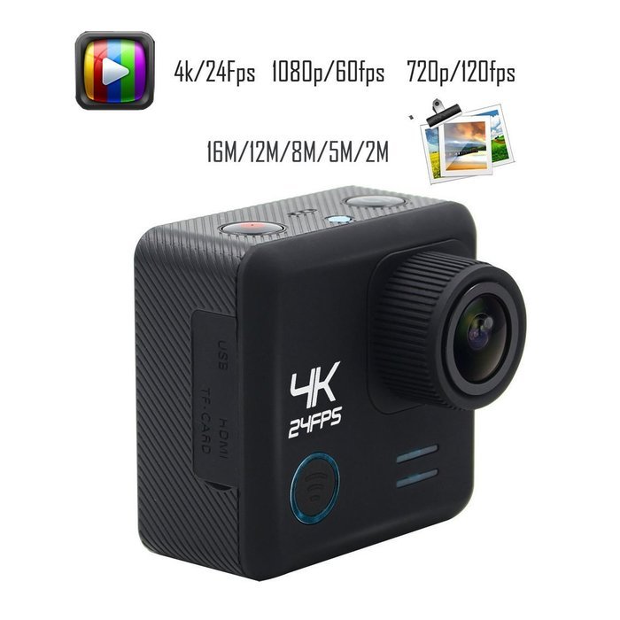 Egovo 64GB 4K Action Camera 16MP with Sony Sensor, UHD WIFI Waterproof Sports Video Cam 2-Inch (2 Batteries +... N5